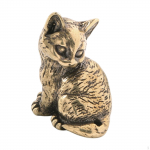 Kuju armas kiisu kujukeste pidu soosib k&auml;sit&ouml;&ouml;d messingist t&ouml;&ouml;laua kaunistus laua loomaskulptuur tee jaoks 2.8x2.1 cm