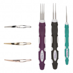 6 tk 0,75 mm rastapatsi heegeln&otilde;ela t&ouml;&ouml;riist juuste kudumiseks 1 2 3 konksud rastaluku lukustust&ouml;&ouml;riist