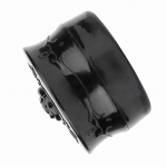 Vintage Rose Empty Makeup lahtise puudri dosaatorikarbiga kosmeetikakohver musta puudripuhvriga must