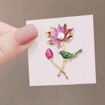 Peen haraka lootose pross naistele manteln&otilde;elad M&auml;rgid Vintage Flower Corsage pruutkleit pulmapeo ehted