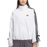 Adidas Vibu Kolm Triipu L&otilde;tv Hingav Mugav Pehme Nahas&otilde;bralik Jakk Naiste Jakk Valge JY5651 XL