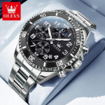 Meeste K&auml;ekell Uus Mood Luksuslik Kvarts Kell Kolme V&auml;ikese N&auml;idikuga Roostevabast Terasest Veekindel Kronograaf must/h&otilde;be