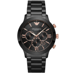 Emporio Armani AR70006 Giovanni Analoogne Must T&auml;hikuga Meeste K&auml;ekell 43