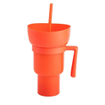 Leeseph Stadium joogitops koos suupistekaussiga, 2-in-1 reisikruus suupistekaussiga, lekkekindel suupiste- ja joogitops, kaasaskantav, korduvkasutatav