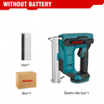 ONEVAN Harjadeta elektriline naelap&uuml;stol 1022J Juhtmeta klammerdaja Konstruktsiooni naelutusrelv Tacker M&ouml;&ouml;bliriist Liitiumaku Makita 18V jaoks Without Battery