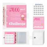 25 &uuml;mbrikut Raha s&auml;&auml;stmise v&auml;ljakutse K&ouml;itja Mini sularahas&auml;&auml;stlik eelarveraamat, et s&auml;&auml;sta Home Office Schooli jaoks 150/300/500/1000 dollarit D must