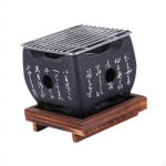 Jaapani stiilis grillplaat BBQ, grilltarvikud, lauale, toiduk&uuml;&uuml;s 12x12x11 cm