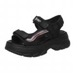 Kuum M&uuml;&uuml;k Naiste Kingad Avatud Varvas Naiste Sandaalid Platvorm Vabaaja V&auml;lisjalatsid Naised &Uuml;mar Nina Madalad Naiste Kingad 40 must