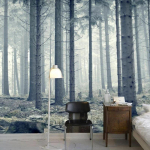 Moodne Metsa tapeet Puu 3D Fototapeet Magamistuba Elutuba Kodu Kaunistus Looduslik Seinakleebis 200 cm(W) x 140 cm(H)