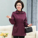 Naiste kevadine pluss-suuruses l&uuml;hike tuulejope, moodne &uuml;hev&auml;rviline kapuutsiga v&ouml;&ouml;kohtega jope 6XL lilla