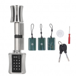 V&otilde;tmeta elektriline lukk roostevabast terasest messingist madala tarbimiskuluga nutikas silindrilukk h&auml;daabiga