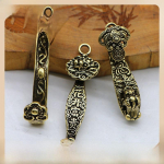 Messing Viis Keisrit &Otilde;nne Pixiu Auto V&otilde;tmehoidja Ripats Small Ru Yi