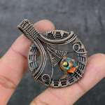 Spiny Oyster Handmade Copper Wire Wrap Jewelry Pendant 2.21 a0w16