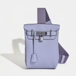 2025 Uus Unisex Pealmine Kiht Lehma Nahast Rinnakott &Otilde;lakott Ehtsast Nahast Seljakott Lukuga Riputatava Kaunistusega 17 x 8 x 27CM+silver buckle lilla