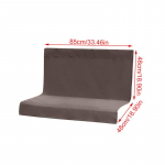 1TK Raskekaaluline 600D Oxfordi kangast Kiigepadjandi Asendus Veekindel Vahetatav Kiigekate UV-kindlusega 85*（48+48）cm kohv