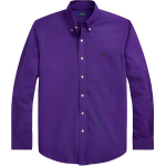 Polo Ralph Lauren SS23 &Uuml;hev&auml;rviline Puuvillane Oxford Pikkade Varrukate S&auml;rk Meeste S&auml;rgid Lilla MNPOWOV16822695-500 XS
