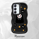 V&auml;rvitud muster Big Wave Edge pehme silikoon materjal Macaron telefoni &uuml;mbris p&otilde;rutuskindel kaitsev kummist korpus OnePlus Vivo Motorola Moto jaoks Vivo Y03 roosa