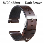 Kiirkinnitusega kellarihm veisenahast kella k&auml;ev&otilde;ru nahast kellarihm &otilde;livaha nahk 18mm 20mm 22mm 18mm tumepruun v&auml;rv