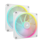 CORSAIR iCUE LINK LX140 RGB Stardikomplekt 140mm PWM PC korpuse ventilaator Kahekordne valgustusring Kahekordne pakend Valge CO-9051032-WW valge