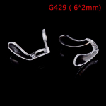 2 tk PVC-plastist libisemisvastane kleep ninapatjadel Prillid p&auml;ikeseprillid prillid as the picture