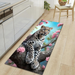 1 tk Tiigrimustriga p&otilde;randamatt, moodne k&ouml;&ouml;gi pol&uuml;estervaip, libisemiskindel, v&auml;rviline sisevaip, kodu, vannitoa, magamistoa, elutoa dekooriks 120*160cm