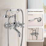 Prantsuse vintage kahe k&auml;epidemega vaskkuldne du&scaron;ikomplekt