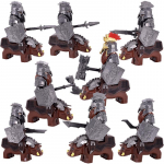 Uued MOC LOTR S&otilde;dur K&auml;&auml;bus Armee Figuurid Soomus Kaardiv&auml;elane S&otilde;dalane Keskaegsed R&uuml;&uuml;tlid Ehitusklotsid Klotsid m&auml;nguasjad kingitused