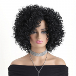 L&uuml;hike Afro Lokkis Parukas S&uuml;nteetiline Ombre Pruun Blond Parukad Naistele K&uuml;lgmine Lahk Bob Parukad Kuumuskindel Naturaalne Juus