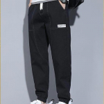Meeste mood Must Sinine Hall Teksad T&auml;navar&otilde;ivad Jogger Pants P&uuml;ksid Plus Suurus 8XL Vabaaja Sirge T&auml;navar&otilde;ivad Pingutuspael elastne v&ouml;&ouml;koht lahtised teksad L