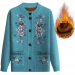 Talvine fliisist tihendav mood Mother Flower Tikandiga kampsun XL
