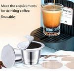 Nespresso roostevabast terasest korduvt&auml;idetav kohvikapsel, kohvifilter, kohvipadi