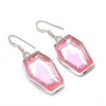 Pink Kunzite Gemstone Handmade 925 Sterling Silver Jewelry Earring 1.77 f2a12