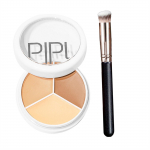 3 v&auml;rvi peitekreem palett kreemjas tekstuur katab akne j&auml;ljed tumedad ringid Multifunktsionaalne n&auml;omeik Concealer+Brush