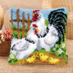 Nicediy Loomamustriline Tikand Heegeldamine Latch Hook Vaiba Komplekt DIY Matt Vaiba Komplektid Tarvikud Vaiba Tikand Kudumine K&auml;sitsi Valmistatud Toa P&otilde;rand