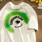 Suvemood Heavyweight Retro Meeste Inglise Kirjad 100% Puuvillane Prinditud &Uuml;markaelus Kvaliteetne Casual Fitness Street T-s&auml;rk M