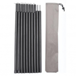 1 komplekt varikatuse tugivarras koos hoiukotiga 10 sektsiooniga Tugev metallist &otilde;ues Rannamatkamine Telkimine P&auml;ikesevari V&otilde;rkkiik Presenditelgi tugi raudvarras 19mm