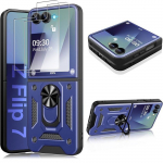 Coque de protection - BOOLING - Galaxy Z Flip 7 - Robuste - Anneau rotatif - 2 Verres Tremp&eacute;s