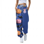 Naiste vabaaja mood dressip&uuml;ksid Halloweeni tr&uuml;kiga vabaaja p&uuml;ksid M valge