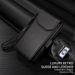 Multifunktsionaalne kahekihiline rahakotikott 11 kaardipesa ja 2 sularahataskuga iPhone/Samsung/Google jaoks PU-nahast k&auml;epaelaga tugijala telefonikoti kate Google Pixel 9/9 Pro lilla