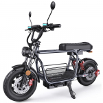 iScooter DX5 linnatranspordi elektrit&otilde;ukeratas 1500W 48V 15,6Ah, Kotiga ja Esi-korviga, Mugav sadul ja T&auml;isvedrustus, &Otilde;libaasiga pidurid ja 15 rattad 48V 1500W 15.6Ah must