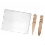 3Pcs Leather Glass Burnisher craft Edge Slicker DIY Leathercraft Tools