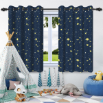 2 tk Kuu T&auml;hed Akna Kardinad Laste Magamistuba Kodu Elutuba Kaunistus Pimendav Kardin Soojusisolatsioon M&uuml;rasummutus 50x160cm 2pcs