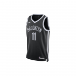 Nike 2022-2023 hooaja Brooklyn Nets, Kyrie Irving Ei. 11 meeste korvpallivestid, mustad DN1996-010 XXXL