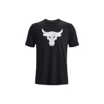 Under Armour Project Rock Brahma Pulli Graafilise Prindiga &Uuml;mmarguse Kaelusega L&uuml;hikeste Varrukatega T-s&auml;rk Meeste pealisr&otilde;ivad Must 1361733-003 L black