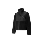 Puma Sherpa Retro V&auml;rviplokiga Faux Shearling P&uuml;stkrae Jakk Naiste Jakk Must 846362-01 S