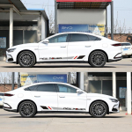 BYD Han Auto K&uuml;ljeliist & Triipdekoorid - Kere V&ouml;&ouml;jooni Kleebised Han EV Muutmiseks & Kaunistamiseks