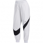 Nike Sportswear Lahedad Keskmise V&ouml;&ouml;kohaga P&auml;ikesekaitsepingutusk&ouml;iega Kootud Spordip&uuml;ksid Naistele Alaosad Valge Must HM8977-100 S