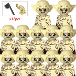 MOC Keskaja lotr Figuurid Ork S&otilde;durid R&ouml;&ouml;vel Vargr Hunt Elevant Ratsu R&uuml;&uuml;tlid Ehitusklotsid Klotsid M&auml;nguasjad lastele kingitused