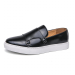 Disaineri uued kingad meestele Nahast vabaajajalatsid Briti stiilis Minimalistlikud munkrihmaga kingad T&auml;navastiilis mugavad slip-on mokassiinid 38