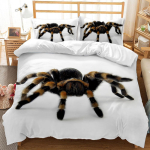 3D &auml;mblik Hirmutav voodipesukomplekt Halloweeni sulet&auml;idisega tekikott padjap&uuml;&uuml;r 2/3 tk &Uuml;he- ja kahekohaline Pehme Kiiresti kuivav voodikate Lastele Meestele Kingitus Baby 100x135cm black